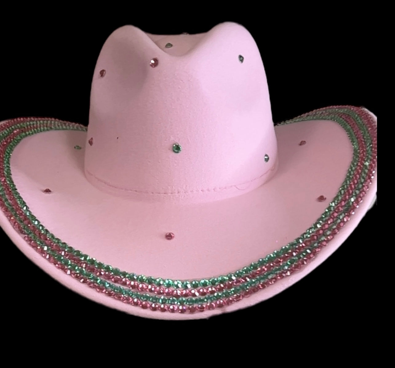Soft Pink Felt Cowboy Hat