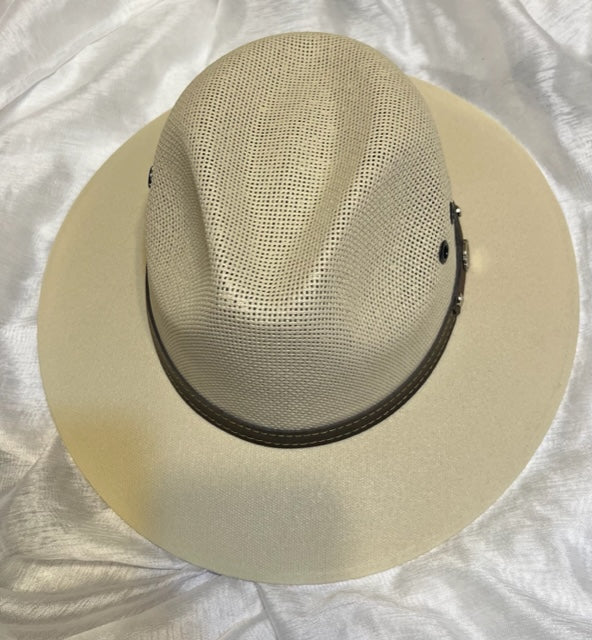 Khaki Straw Fedora