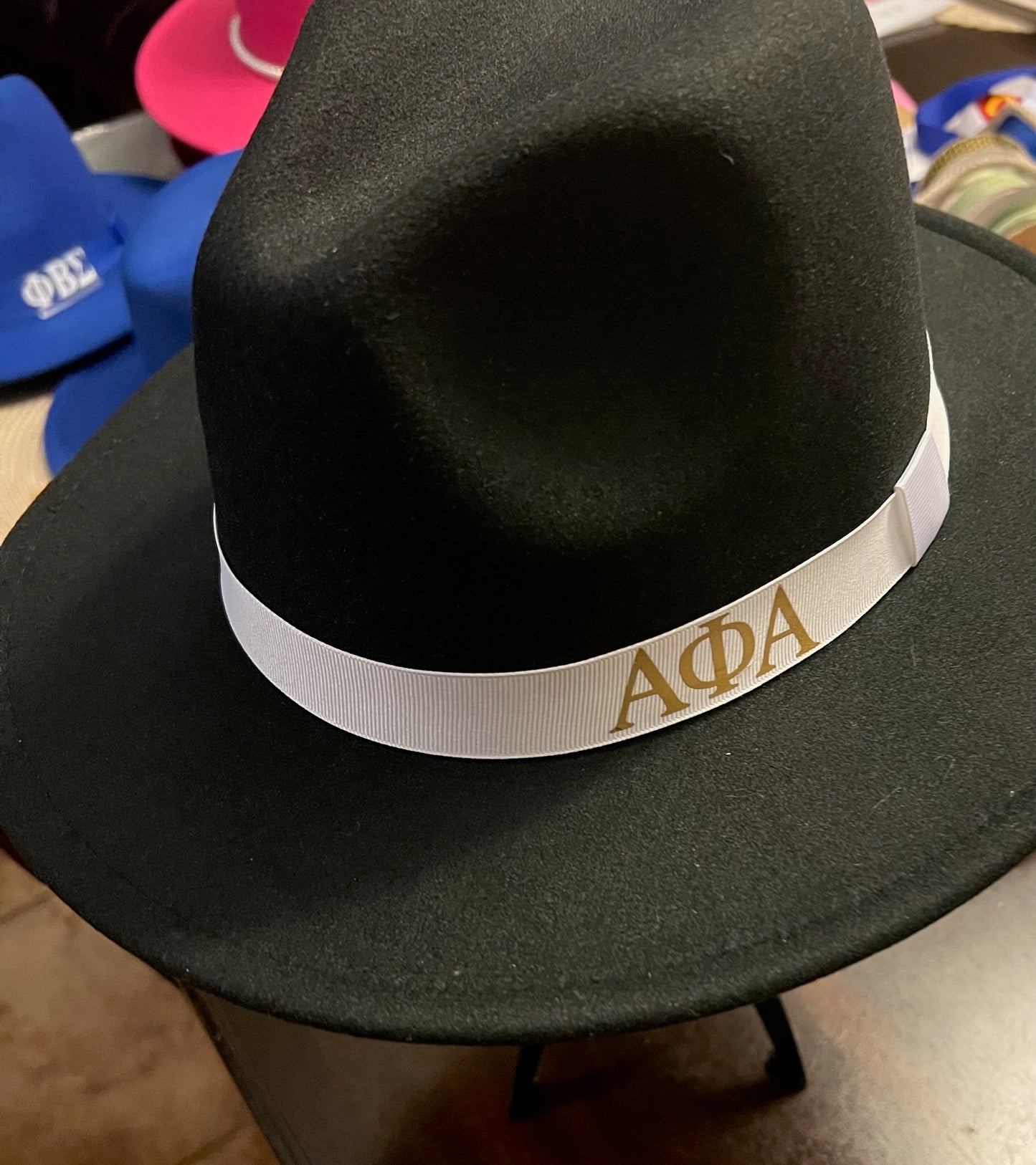 Black Alpha Phi Alpha Fedora
