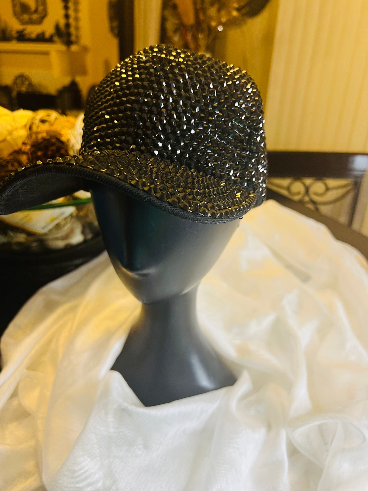 Fully Rhinestone Bling Cap