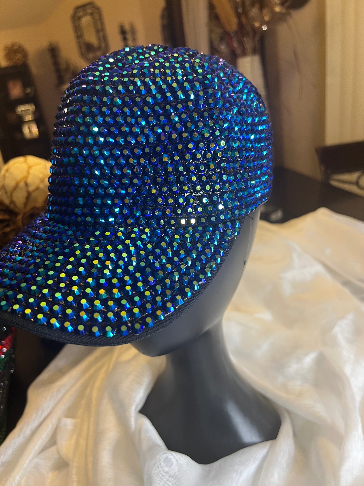 Fully Rhinestone Bling Cap