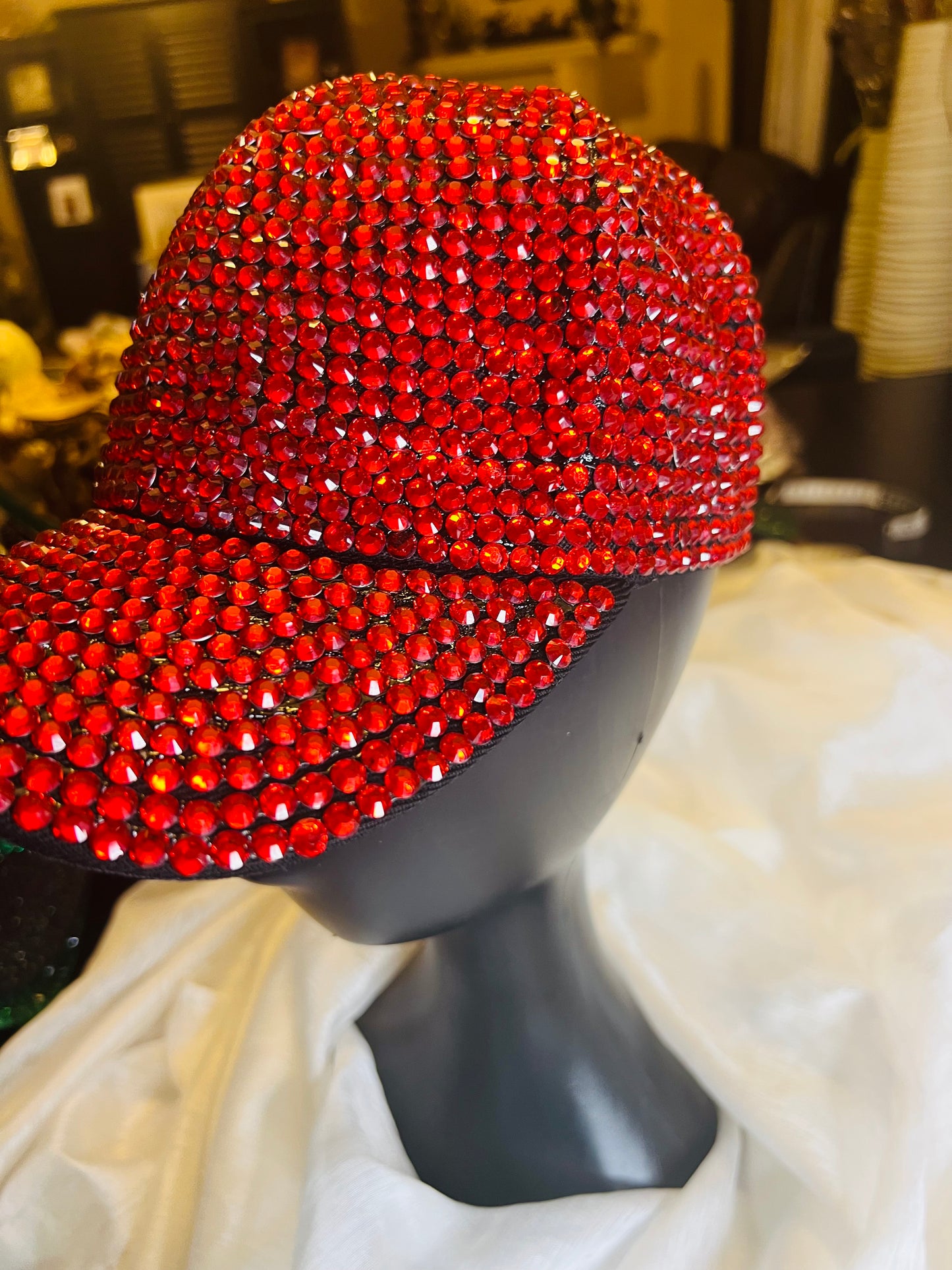 Fully Rhinestone Bling Cap