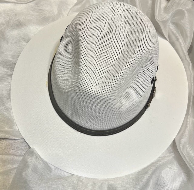 White Straw Fedora