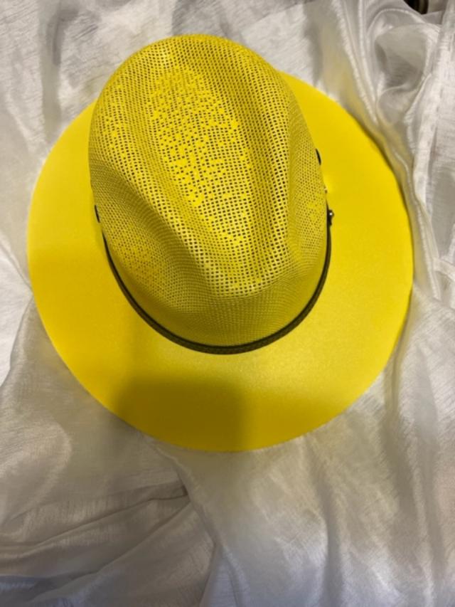 Yellow Straw Fedora