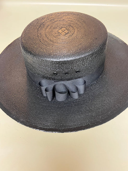 Black Flat Top Hat