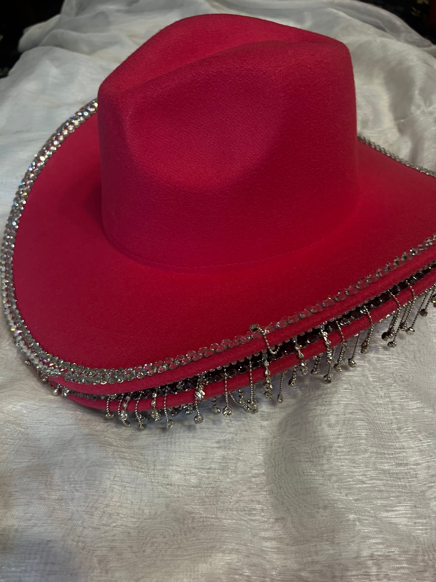 Fuchsia Felt Cowboy Hat
