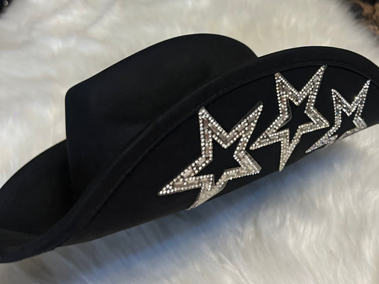 Black Vegan Suede Hat