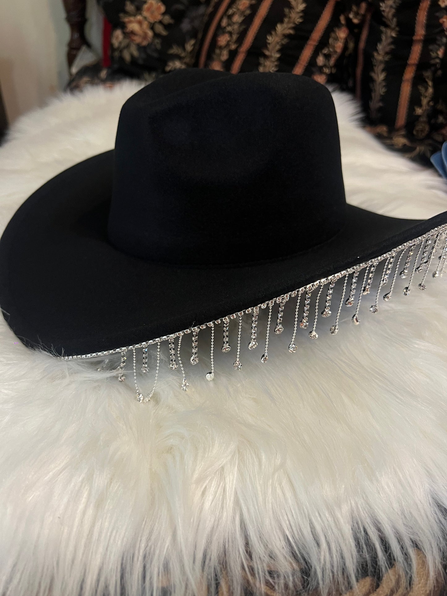 Black Felt Cowboy Hat