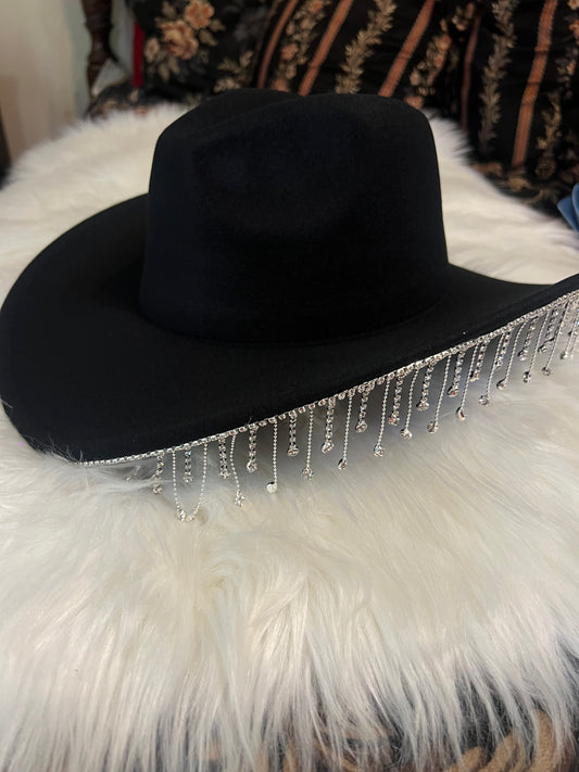 Black Felt Cowboy Hat