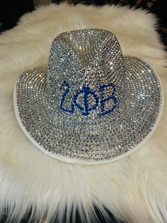 Fully Blinged Zeta Cowboy Hat