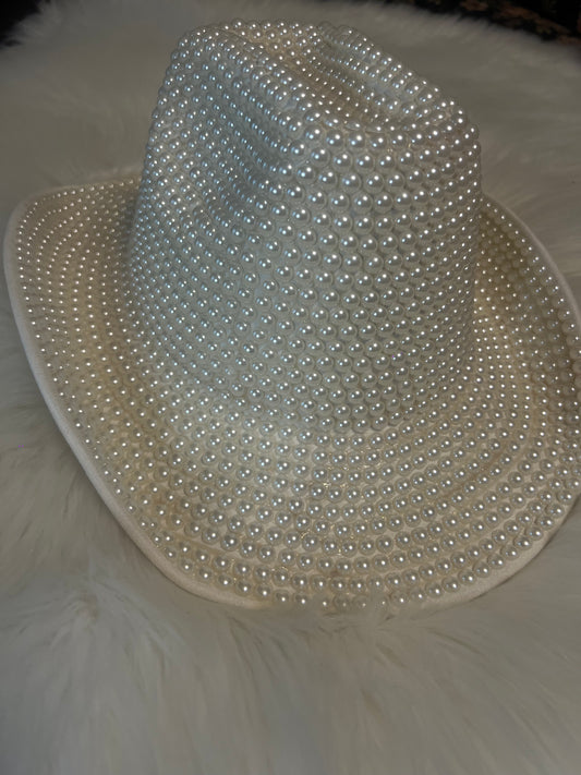Fully Pearled Fedora