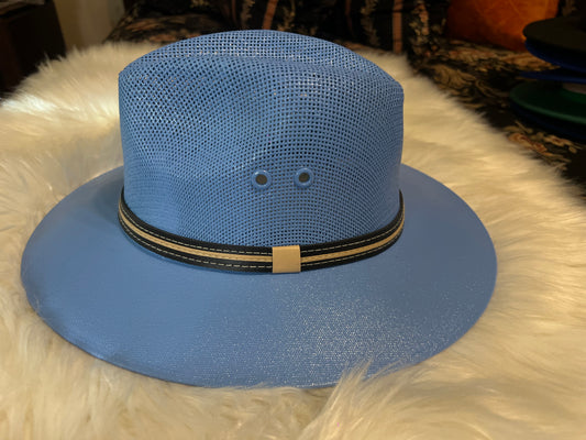 Light Blue Safari Fedora
