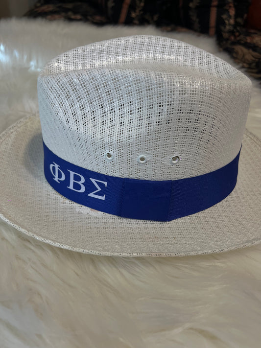 White Turn up Brim