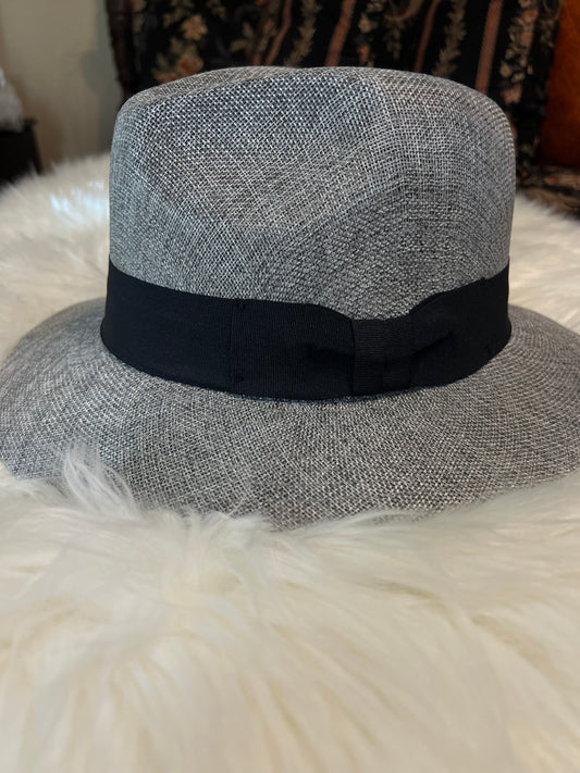 Grey Panama Influenced Hat