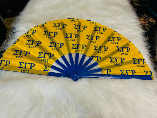Yellow Sigma Gamma Rho Fan