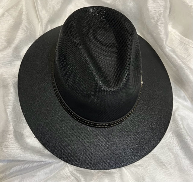 Black Straw Fedora