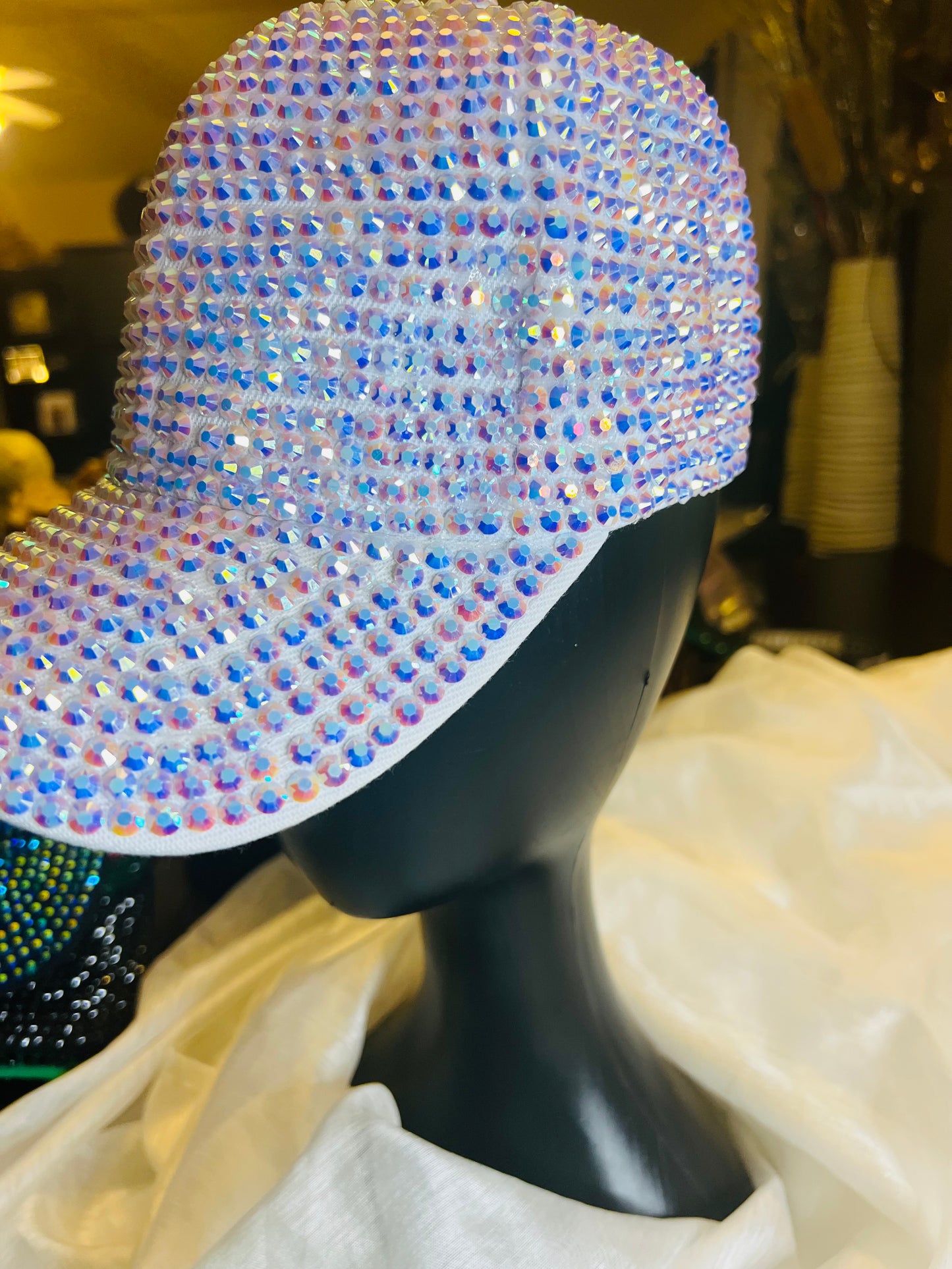 Fully Rhinestone Bling Cap