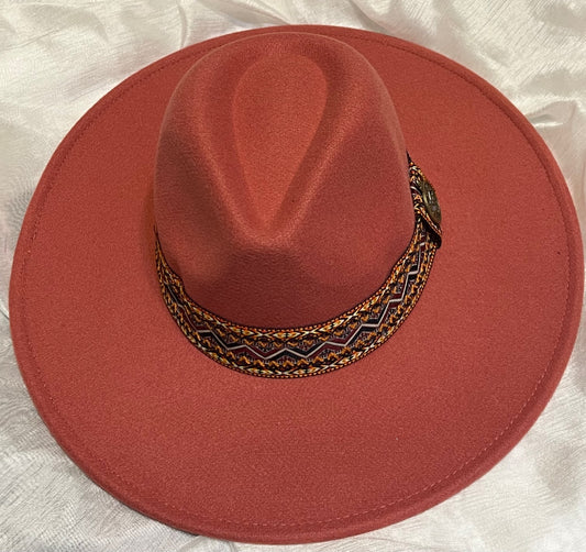 Rose Pink Felt Hat